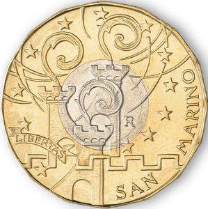 San Marino / Five Euro 2016 Jubilee of Mercy - obverse photo