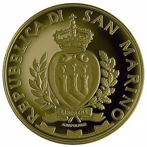 San Marino / Fifty Euro Gold 2014 Castles Acquaviva Domagnano - obverse photo