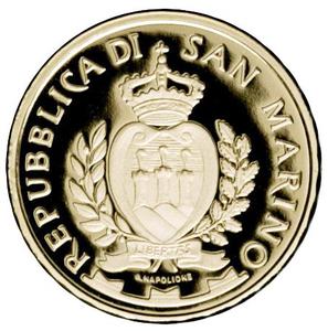 San Marino / Ten Euro Gold 2016 Jubilee of Mercy - obverse photo