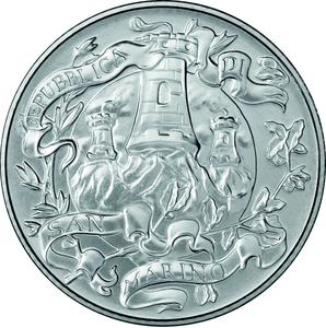 San Marino / Five Euro 2016 International Year of Mother Earth - obverse photo