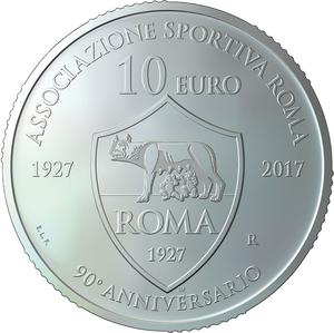 San Marino / Ten Euro Silver 2017 AS Roma - reverse photo