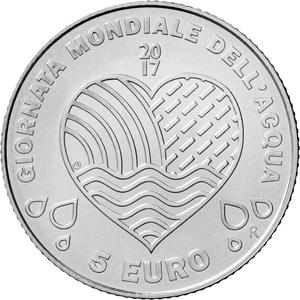 San Marino / Five Euro 2017 World Water Day - reverse photo