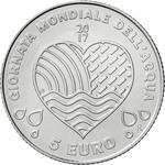 Five Euro 2017 World Water Day: Photo Coin, San Marino, Five Euro 2017 World Water Day / thumbnail