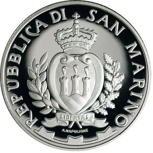 San Marino / Five Euro Silver 2017 Games of the Small States of Europe - obverse photo