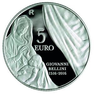 San Marino / Five Euro Silver 2016 Giovanni Bellini - reverse photo