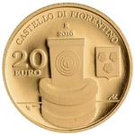 Fifty Euro Gold 2016 Castles Fiorentino Chiesanuova: Photo Coin, San Marino, Fifty Euro Gold 2016 Castles Fiorentino Chiesanuova / thumbnail