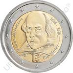 Two Euro 2016 William Shakespeare: Photo Coin, San Marino, Two Euro 2016 William Shakespeare / thumbnail