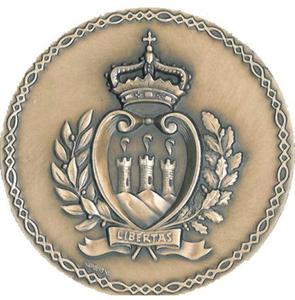 San Marino / Bronze Medal 2012 Coat of Arms - obverse photo