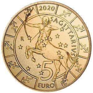 San Marino / Five Euro 2020 Zodiac - Sagittarius - reverse photo