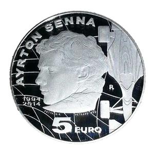 San Marino / Five Euro 2014 Ayrton Senna - reverse photo