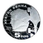 Five Euro 2014 Ayrton Senna: Photo Coin, San Marino, Five Euro 2014 Ayrton Senna / thumbnail