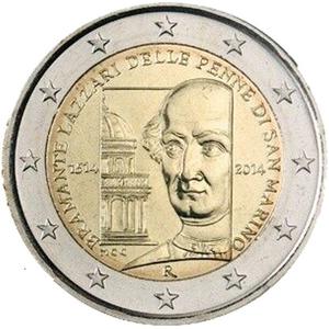 San Marino / Two Euro 2014 Bramante Lazzari - obverse photo