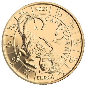 San Marino / Five Euro 2021 Zodiac - Capricorn - reverse photo