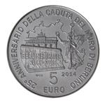 Five Euro 2014 Berlin Wall: Photo Coin, San Marino, Five Euro 2014 Berlin Wall / thumbnail