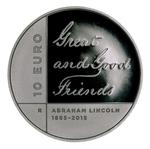 Ten Euro 2015 Abraham Lincoln: Photo Coin, San Marino, Ten Euro 2015 Abraham Lincoln / thumbnail
