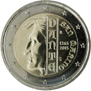 San Marino / Two Euro 2015 Dante Alighieri - obverse photo
