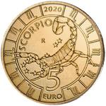 Five Euro 2020 Zodiac - Scorpio: Photo Coin, San Marino, Five Euro 2020 Zodiac - Scorpio / thumbnail
