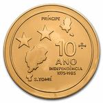 One Hundred Dobras Gold 1985: Photo Coin, São Tomé and Príncipe, One Hundred Dobras Gold 1985 / thumbnail