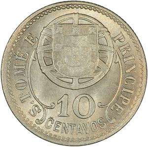 São Tomé and Príncipe / Ten Centavos 1929 - reverse photo