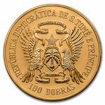 One Hundred Dobras Gold 1985: Photo Coin, São Tomé and Príncipe, One Hundred Dobras Gold 1985 / thumbnail