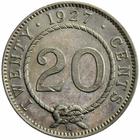 Twenty Cents (Small): Photo Sarawak 1927-H 20 cents
