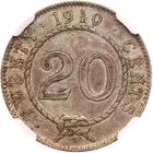 Twenty Cents (Large): Photo Sarawak 1910-H 20 cents