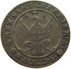 Sardinia / Two and a Half Soldi 1815 - obverse photo
