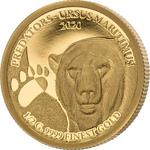 Senegal / Gold Half Gram 2020 Predators - Ursus Maritimus - reverse photo