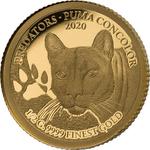 Senegal / Gold Half Gram 2020 Predators - Puma Concolor - reverse photo