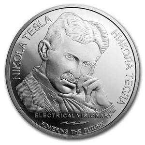 Serbia / Silver Ounce 2019 Nikola Tesla - obverse photo