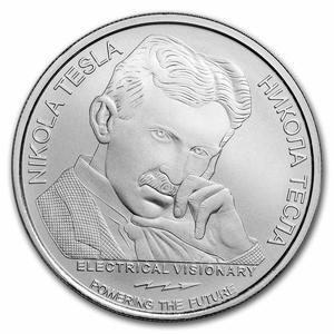 Serbia / Silver Ounce 2023 Nikola Tesla - obverse photo