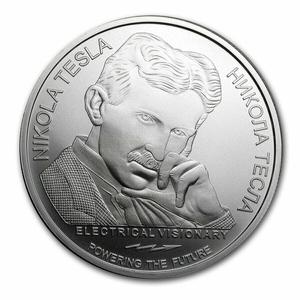 Serbia / Silver Ounce 2020 Nikola Tesla - obverse photo