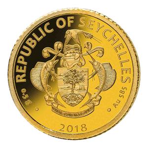 Seychelles / Gold Half Gram 2018 Sir Isaac Newton - obverse photo