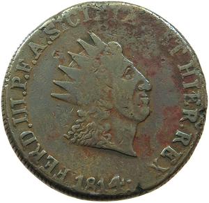 Sicily / Ten Grani 1814 - reverse photo