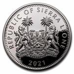 Silver Ounce 2021 Lion on the Rock: Photo Coin, Sierra Leone, Silver Ounce 2021 Lion on the Rock / thumbnail