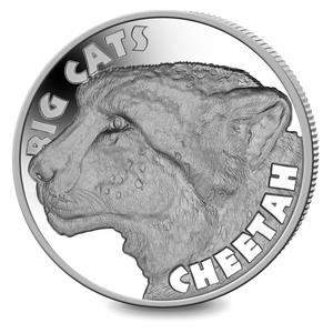 Sierra Leone / Silver Two Ounces 2020 Big Cats - Cheetah - reverse photo