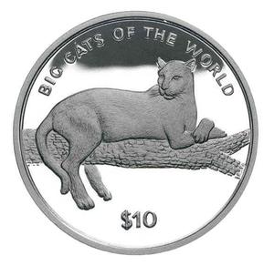 Sierra Leone / Ten Leones 2001 Big Cats - Panther - reverse photo