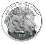 Ten Leones 2001 Big Cats - Lion: Photo Coin, Sierra Leone, Ten Leones 2001 Big Cats - Lion / thumbnail