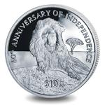 Silver Ounce 2021 60th Anniversary of Independence: Photo Coin, Sierra Leone, Silver Ounce 2021 60th Anniversary of Independence / thumbnail