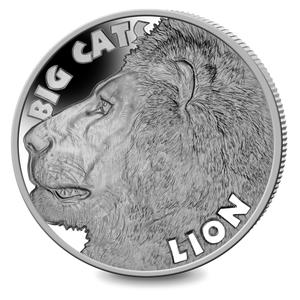 Sierra Leone / Silver Two Ounces 2020 Big Cats - Lion - reverse photo