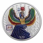 Silver Two Ounces 2023 Egyptian Gods - Isis: Photo Coin, Sierra Leone, Silver Two Ounces 2023 Egyptian Gods - Isis / thumbnail