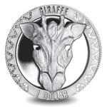 One Dollar 2022 Giraffe: Photo Coin, Sierra Leone, One Dollar 2022 Giraffe / thumbnail
