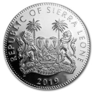 Sierra Leone / Silver Two Ounces 2019 Leopard - obverse photo