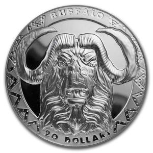Sierra Leone / Silver Two Ounces 2019 Buffalo - reverse photo