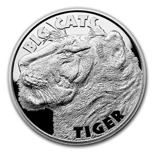 Sierra Leone / Silver Two Ounces 2020 Tiger - reverse photo