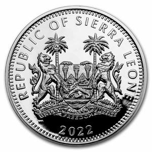 Sierra Leone / Silver Two Ounces 2022 Zebra - obverse photo