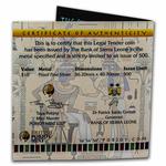 Silver Ounce 2022 King Tut Pyramid: Photo Coin, Sierra Leone, Silver Ounce 2022 King Tut Pyramid / thumbnail