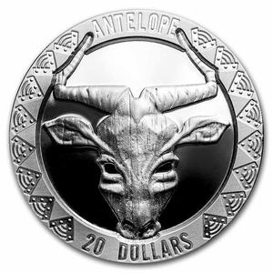 Sierra Leone / Silver Two Ounces 2022 Antelope - reverse photo