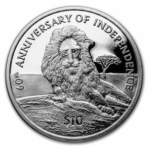 Sierra Leone / Silver Ounce 2021 Lion on the Rock - reverse photo