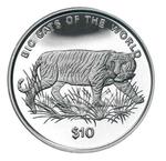 Ten Leones 2001 Big Cats - Tiger: Photo Coin, Sierra Leone, Ten Leones 2001 Big Cats - Tiger / thumbnail